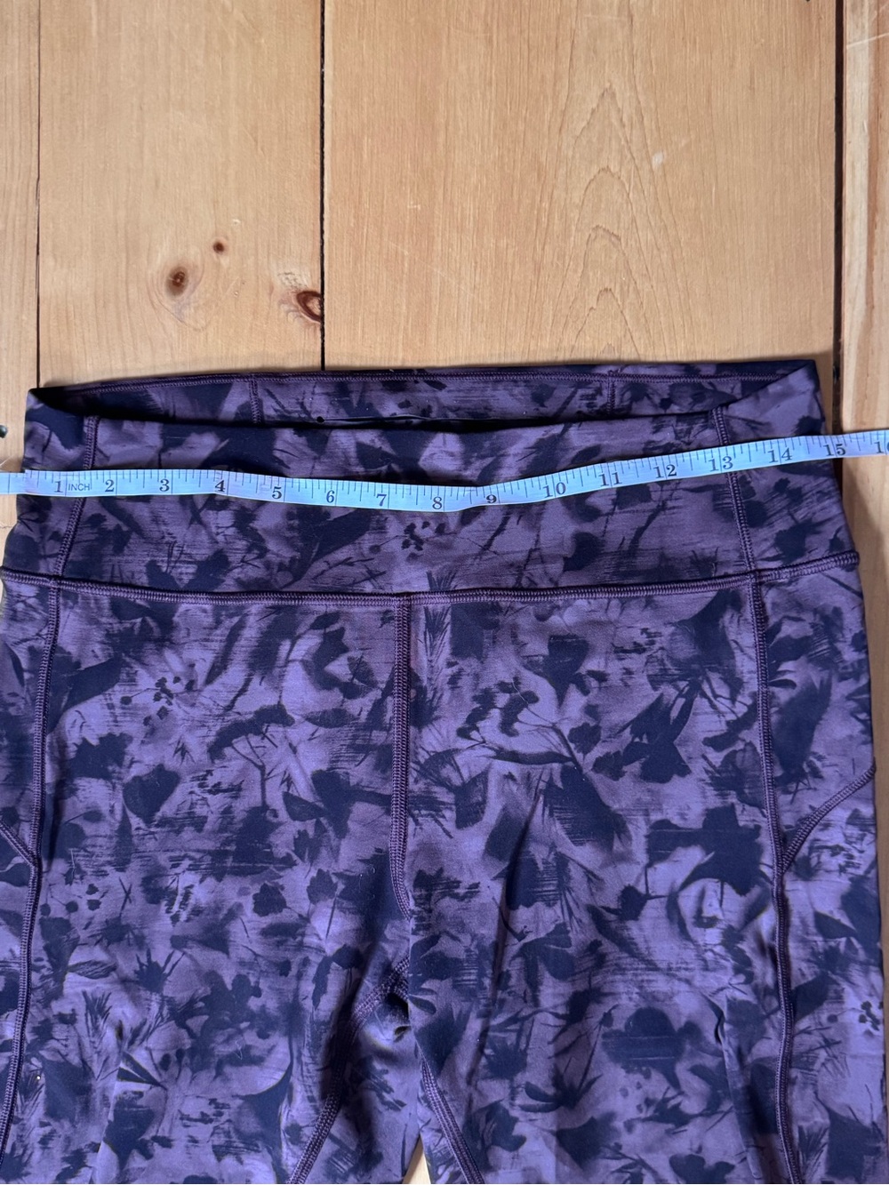lululemon athletica Purple Floral Print Leggings